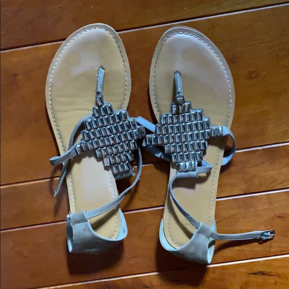 Silver sandals